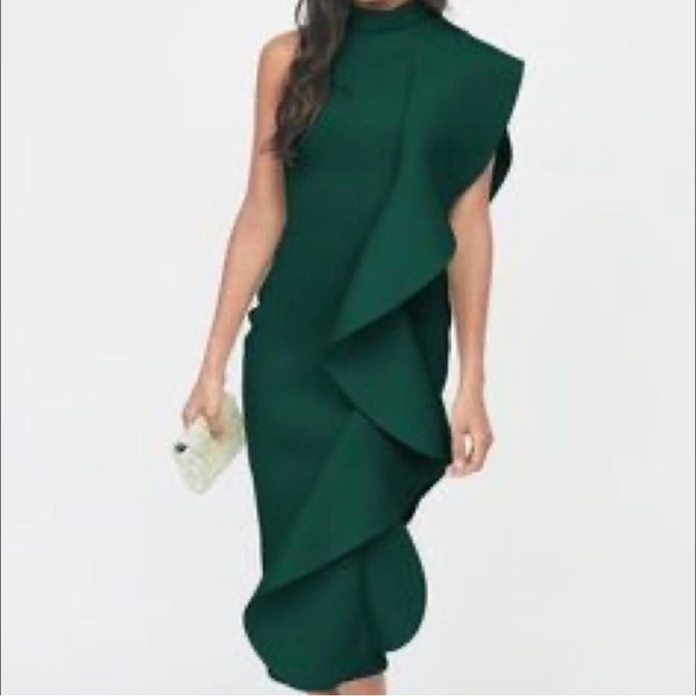 Emerald Green Lavish Alice Sleeveless Midi Dress
